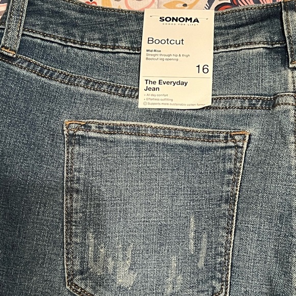 SONOMA jeans size 16 NWT - Picture 4 of 4